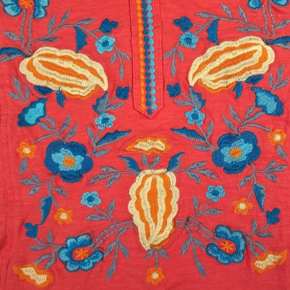 Parsley & Sage Women Embroidered Tunic Top Size Large Boho Artsy Cottage - Picture 4 of 12